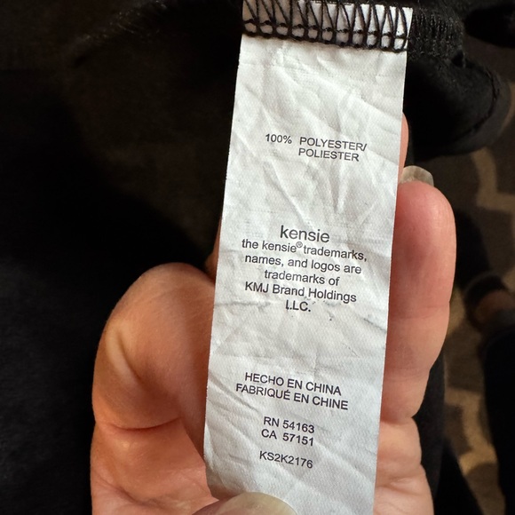 Kensie Black Fringe Faux Suede Jacket - Picture 6 of 7